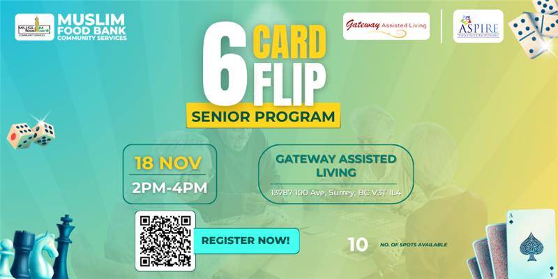 Seniors Six Card Flip Social Event